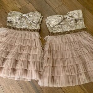 Strapless mini party dress